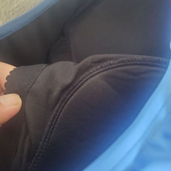 Waterpro Swimwear Women's Swimsuit One Piece Ruched Size 24 Blue Padded Bra - Picture 11 of 13